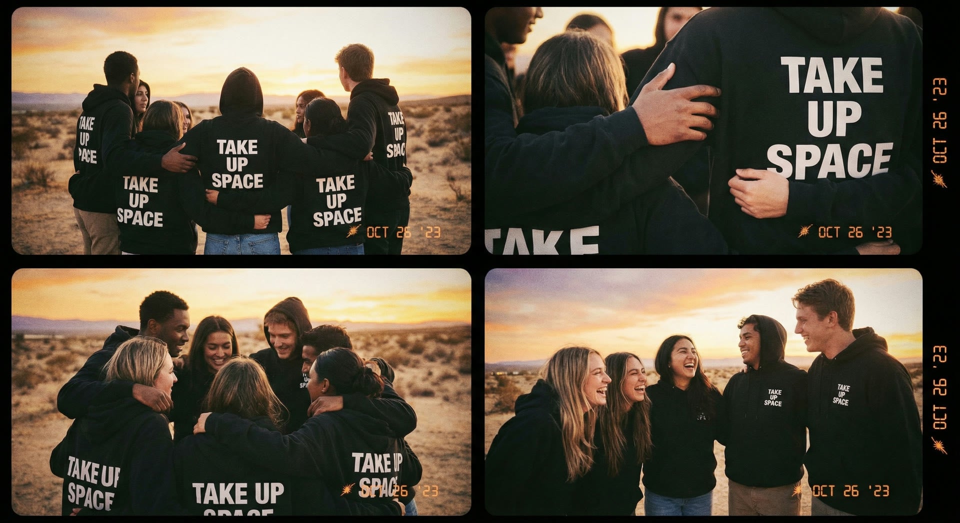 Take Up Space hoodies